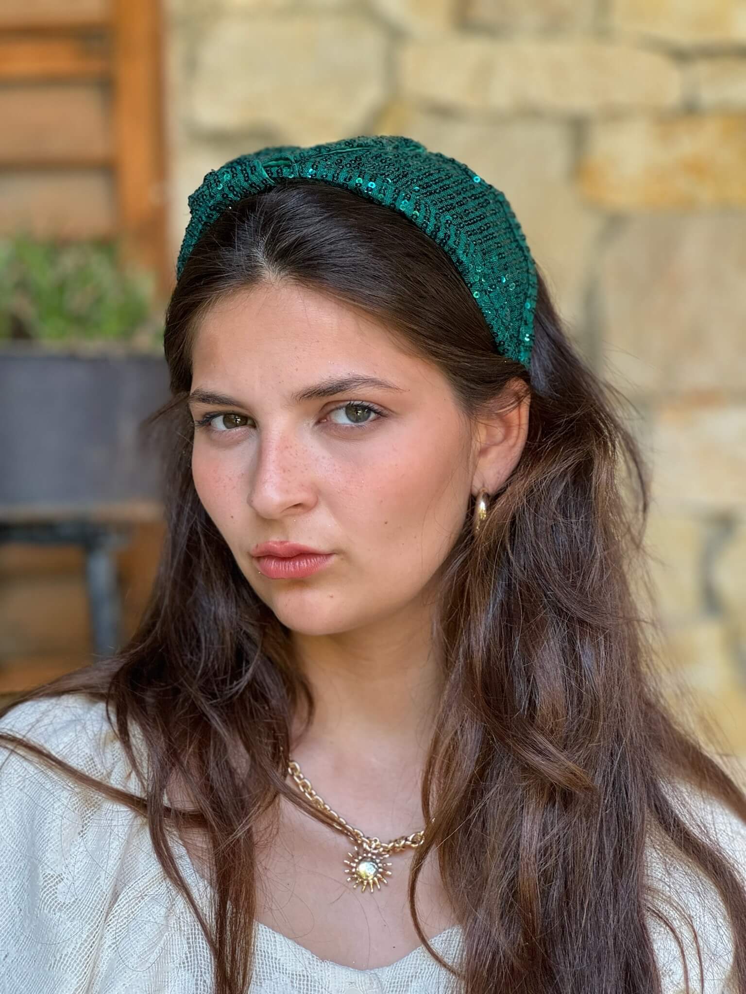 קשת לשיער פייט ירוק אמרלד