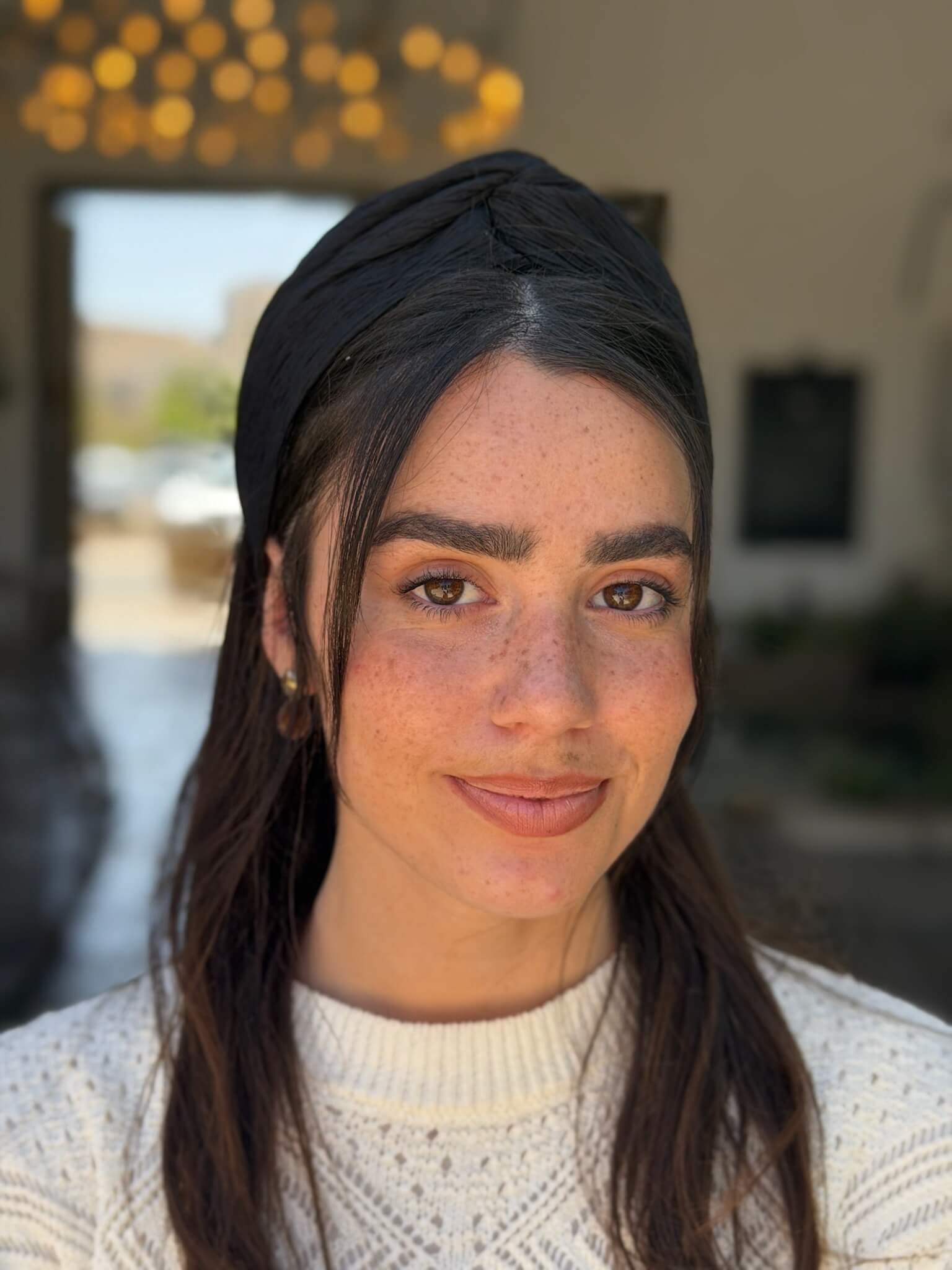 מיני טורבן מיני פליסה שחור